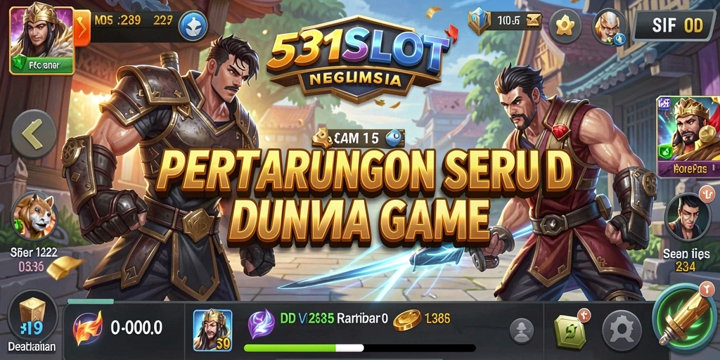 Tangkapan layar utama dari 531SLOT menampilkan aksi pertarungan yang mendebarkan.