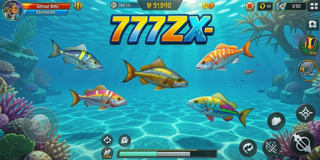 Screenshot gameplay Tembak Ikan yang seru di 777ZX.