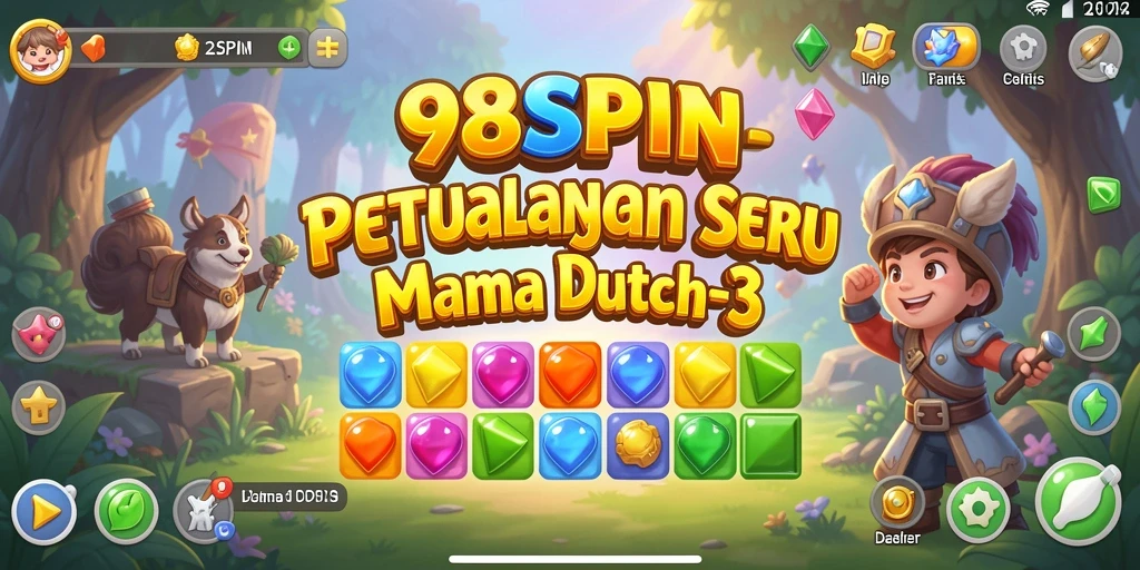 Tampilan gameplay 98SPIN yang penuh warna dan menantang.