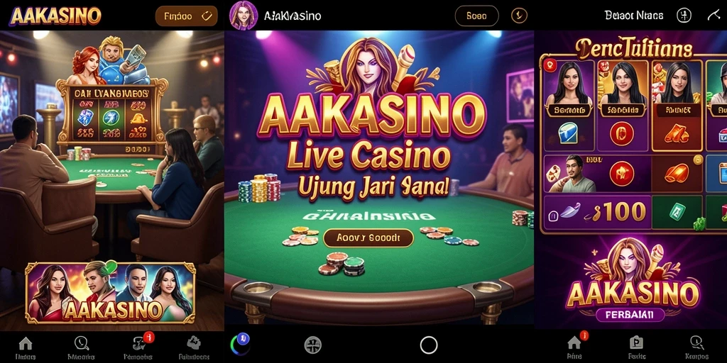 Screenshot gameplay AAKASINO menampilkan dealer profesional dan suasana kasino yang mendebarkan.