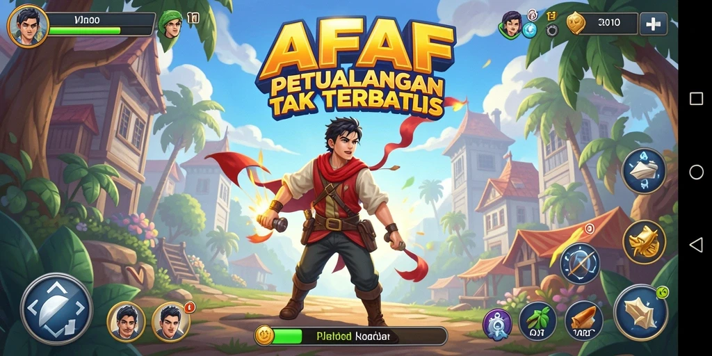Gameplay AFAF yang seru dengan banyak tantangan untuk dihadapi.