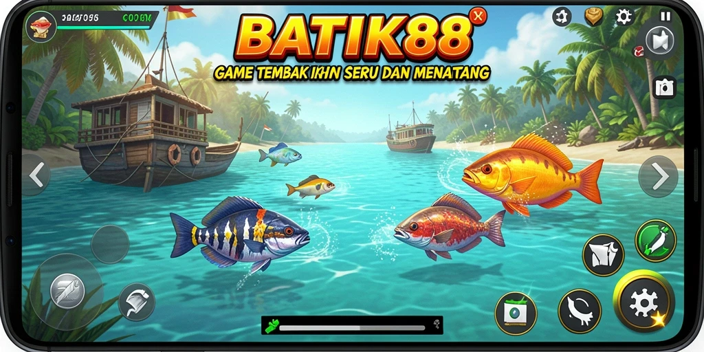 Screenshot utama gameplay Tembak Ikan BATIK88 yang seru.