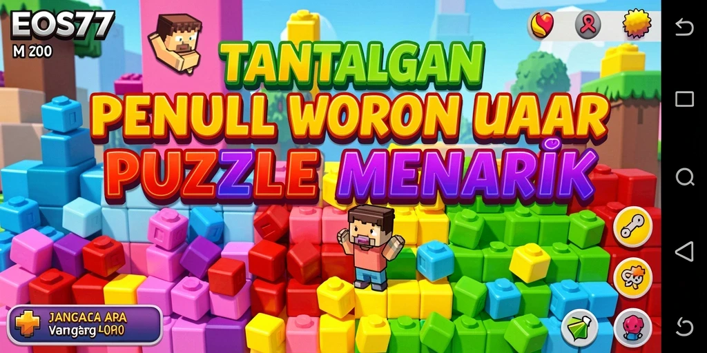 Screenshot utama EOS77 menampilkan pengalaman gameplay Puzzle yang menantang.