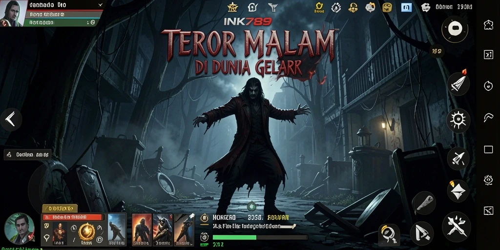 Tampilan gameplay seram dari INK789 yang menegangkan.