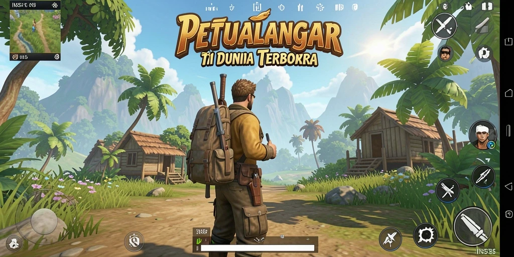 Gameplay menarik di dunia terbuka INS55 dengan pemandangan yang menakjubkan.