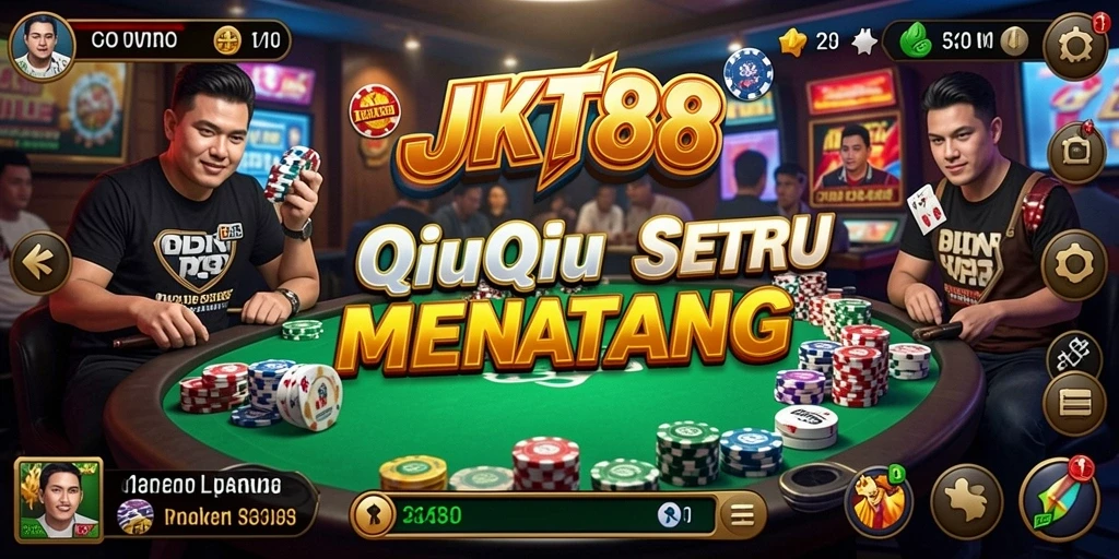 Screenshot gameplay JKT88 yang menampilkan suasana permainan QiuQiu.
