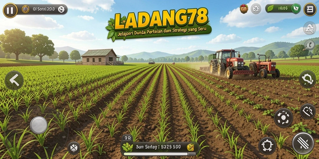 Tampilan menarik dari gameplay <strong>LADANG78</strong> yang menampilkan ladang yang subur.