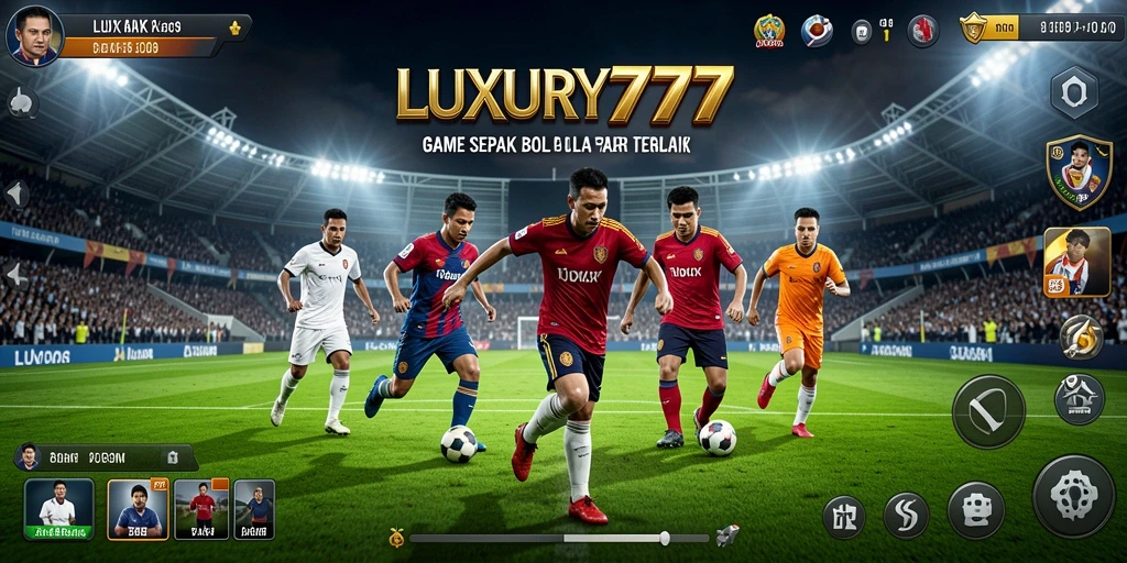 Tangkapan layar utama dari LUXURY777 menunjukkan gameplay yang mendebarkan.