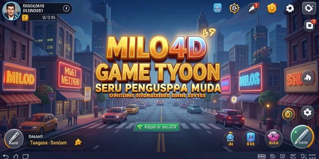 Tampilan antarmuka gameplay <strong>MILO4D</strong> yang menarik dan penuh warna.