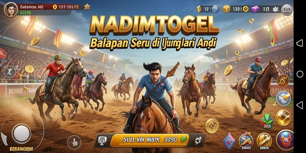 Tampilan balapan menegangkan dalam NADIMTOGEL yang memikat.
