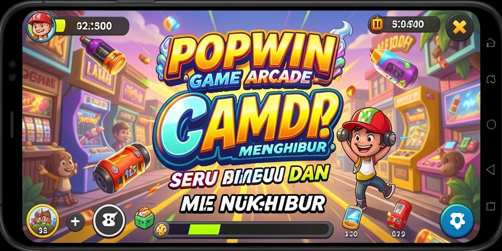 Gameplay POPWIN dengan grafis yang menarik dan penuh aksi.