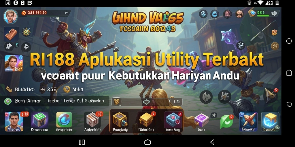 Tampilan antarmuka aplikasi RI188 yang sederhana dan intuitif.