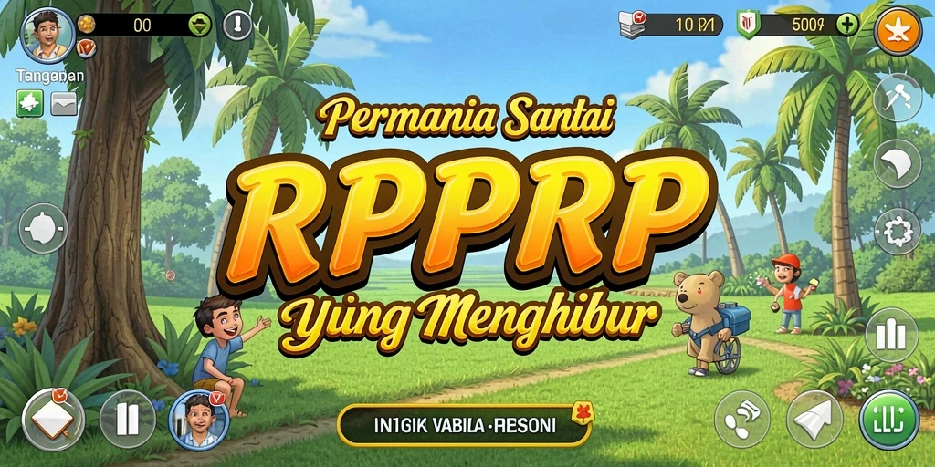 Tampilan gameplay <strong>RPRPRP</strong> yang menarik dan penuh warna.