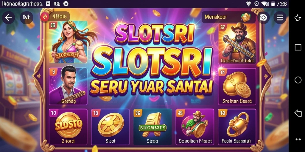 Tampilan gameplay menarik dengan mesin slot beragam.
