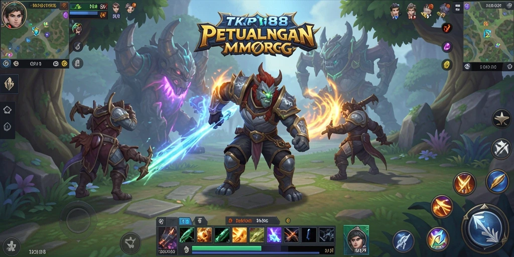 Tampilan menakjubkan dari gameplay dalam dunia MMORPG TKP188.